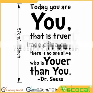Today You Are English Proverb Words Wall Lettering Stickers Wall Decal Sticker Child Home Decor thumbnail-2