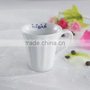 Factory Direct Wholesale Customized White Crockery Coffee Cup thumbnail-3