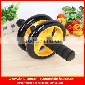 Double Wheels Foot Hand Abdominal Exerciser thumbnail-1