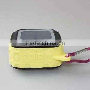 New Arrival Mini Outdoor Portable Waterproof Hook Type Solar Bluetooth Speaker With FM Radio Support TF Card thumbnail-5