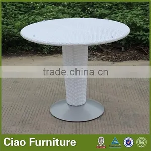 Fiberglass and Rattan Outdoor Table thumbnail-1