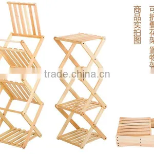 Hot Selling Wooden Flower Shelf thumbnail-3