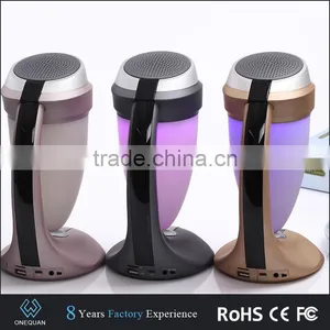 Hot Products Portable Wireless FM Radio Led Bluetooth Speaker With Powerbank thumbnail-2