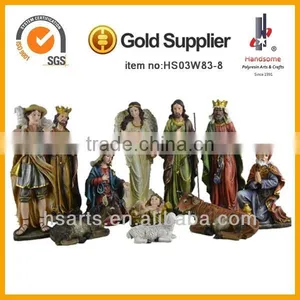Out Door Resin Religious Items Nativity Set Jesus Birth thumbnail-2