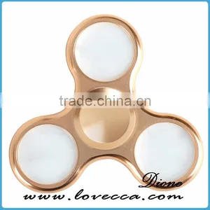 Whoesale LED Design Metal Alloy Gyro Hand Toy Crazy Finger Fidget Spinner thumbnail-2