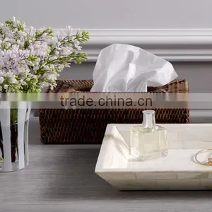 RH-YF05 High Quality Rectangular Rattan Napkin Box Tissue Box thumbnail-1