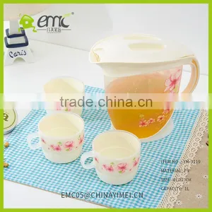 Hot and Cold Water /juice/tea Bottle With Cups Sets Cold Kettle Plastic Water Bottle thumbnail-2