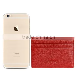 Utral Slim Genuine Leather Wallet Credit Card Case Sleeve Card Holder With ID Window thumbnail-4