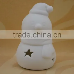 Hand Made Porcelain Christmas Figurine With LED Light for Decoration thumbnail-4