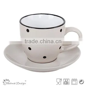 Cheap Crockery Coffee Cup and Saucer Wholesale Bulk thumbnail-4