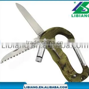 Wholesale Camouflage Color Multifunction Carabiner With LED thumbnail-1