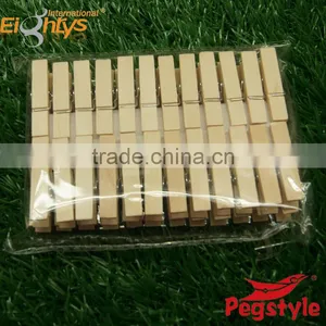 Lots Cheap Clothes Clips Mini Wooden Clothespins thumbnail-1