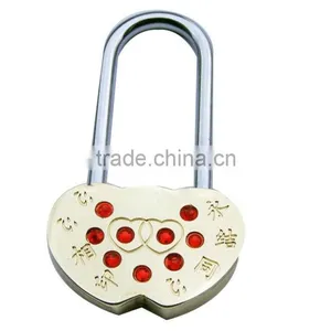 Heart Shape Zinc Alloy Padlock thumbnail-1