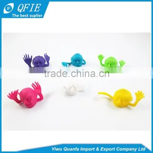 High Quality Halloween Gifts Colorful Mini Soft Monster TPR Finger Puppet Toy for Capsule Vending Machine thumbnail-1