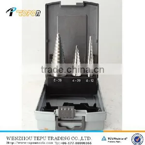 3 Pieces HSS Step Drill Set With Straight Flute thumbnail-1