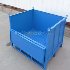 Galvanized Heavy Duty Steel Pallet Box For Logistics Storage ISO9001 thumbnail-1