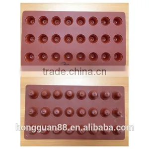 High Quality Food Grade Silicone 32 Cups Egg Shape Silicone Chocolate Molds Chocolate Maker Online Selling Silicone Cake Molds thumbnail-1
