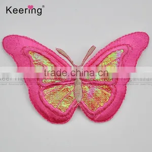 Factory Direct Wholesale Pretty Butterfly Embroidery Patch WEF-742 thumbnail-4