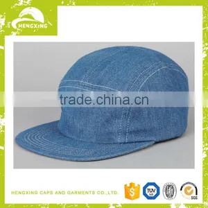 Blank Custom Flat Brim 5 Panel Cowboy Cap and Hat thumbnail-1