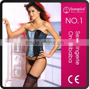 China Wholesale Sunspice Hot Sale Corset Back Lacing up Mature Women Sexy Lingerie Corset thumbnail-5