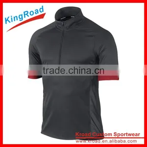 Custom Sublimation T-shirts With Your Own Logo/artwork, Lower Moq, a Short Zipper on Front thumbnail-1