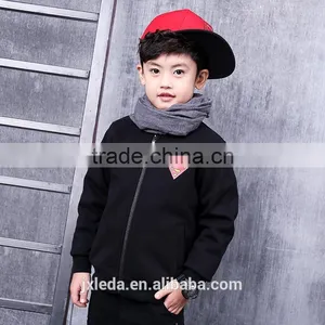 Pioneer Kids Promotion Direct Selling Regular Child Black Jacket Plus Velvet Thickening Outerwear 2016 Autumn Cartoon Coat thumbnail-1