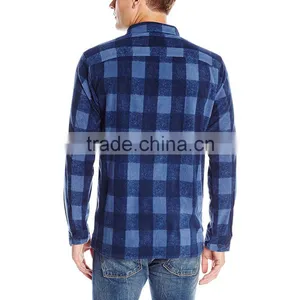 2016 Winter Latest Wholesale Long Sleeve Flannel Plaid Shirt thumbnail-2