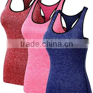 Slub 85% Polyester 15% Spandex Womens Dry Fit Tank Top thumbnail-1