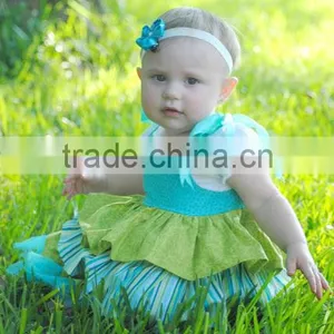 Baby Girls Green Tutu Dress Toddler Kids Christmas Party Dress thumbnail-2