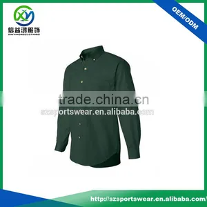 Army Green Sexy Slim Fitted Man's Cotton Long Sleeve Chinease Shirts Cheap thumbnail-1