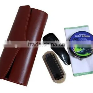 China Manufacturer High Grade Leather Shoe Polish Set/Shoe Care Kit Factory thumbnail-1