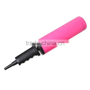 Party Supplies Inflator Tool Cylinder Pink Plastic Balloon Hand Pump thumbnail-1