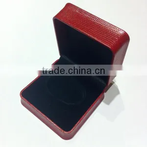Red Leather Watch Box Jewelry Packing thumbnail-2