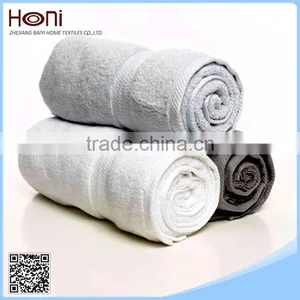 100% Cotton Woven 21S Yarn White Color Hotel Towels thumbnail-1