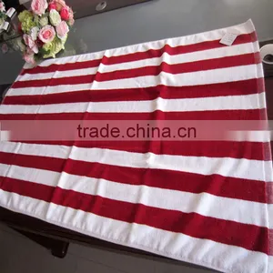 Wholesale Blue White Stripe Luxury Hotel Cotton Large Custom Beach Towel thumbnail-4
