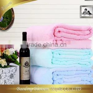 Microfiber Blanket Solid Color Fleece Blanket HRM Double Ply Bedding Blanket for Gift thumbnail-1