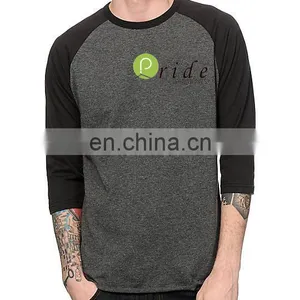 Unisex Adult Color Combination Custom Printing Baseball T-shirt-customise Long Sleeve T-shirt- Casual Wear T-shirt thumbnail-1