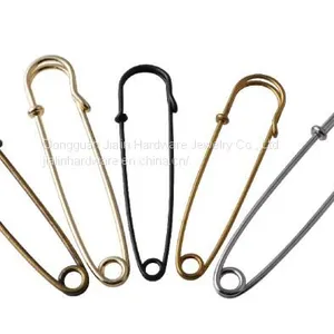 Fashion Decorative Brooch Gold Plated Brass Safety Pin thumbnail-1