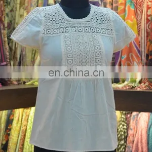 LADIES COTTON SUMMER BLOUSE thumbnail-3