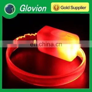 Hot Sale Cheap Custom Wristban ds Light up Custom Wristbands Cool Wristbands Led Light up Wristband thumbnail-1
