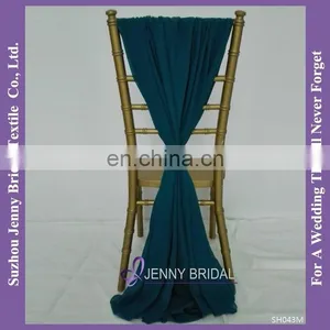 SH043N Chiffon Ruffle Chair Sash thumbnail-1