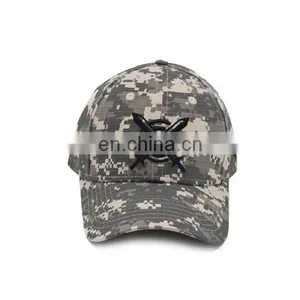 OEM Wholesale Custom Cotton 6 Panel Camo Embroidery Military Cap thumbnail-2