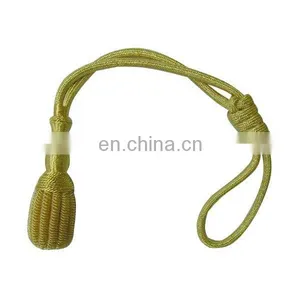 Gold Sword Knot Knitted Knot With Gold Cord | Uniform Accoutrements | Pakistani Sword Knots thumbnail-1