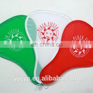 Cheap Promotional T- Shape Nylon Folding Fan thumbnail-6