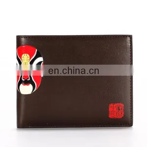 LATEST UNIQUE CLASSIC CUSTOM PRINT CHINESE LEATHER WALLET FOR MEN thumbnail-1