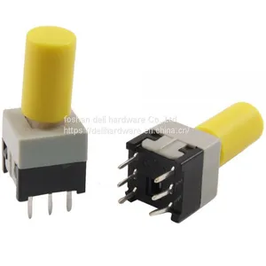PRODUCT PICTURE 8.5 x 8.5mm Non Lock Momentary Tact Tactile Push Button Switch 6 Pin w Cap8.5 x 8.5mm Non Lock Momentary thumbnail-1