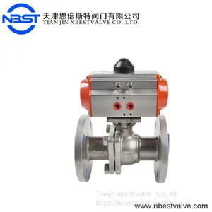 Pneumatic Control Stainless Steel 2 Inch Flange Ball Valve thumbnail-2