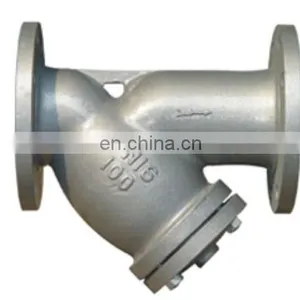 3/4 Inch Pipe Fitting Y-strainer SS Stainless Steel Flange End thumbnail-4