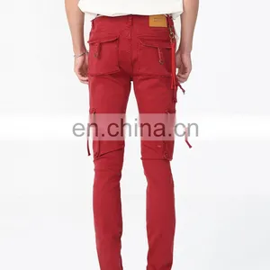 DiZNEW 2019 Mens Work Pants Wholesale Army Military Red Pants Cargo With Side Pockets thumbnail-3
