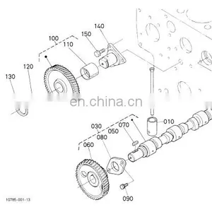 Diesel Engine Parts V2003 15521-1651-5 V2003 Gear Cam thumbnail-1